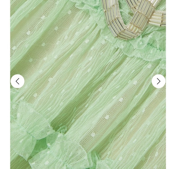 Saloni mint green dress uk12 is us 8 - Picture 5 of 5